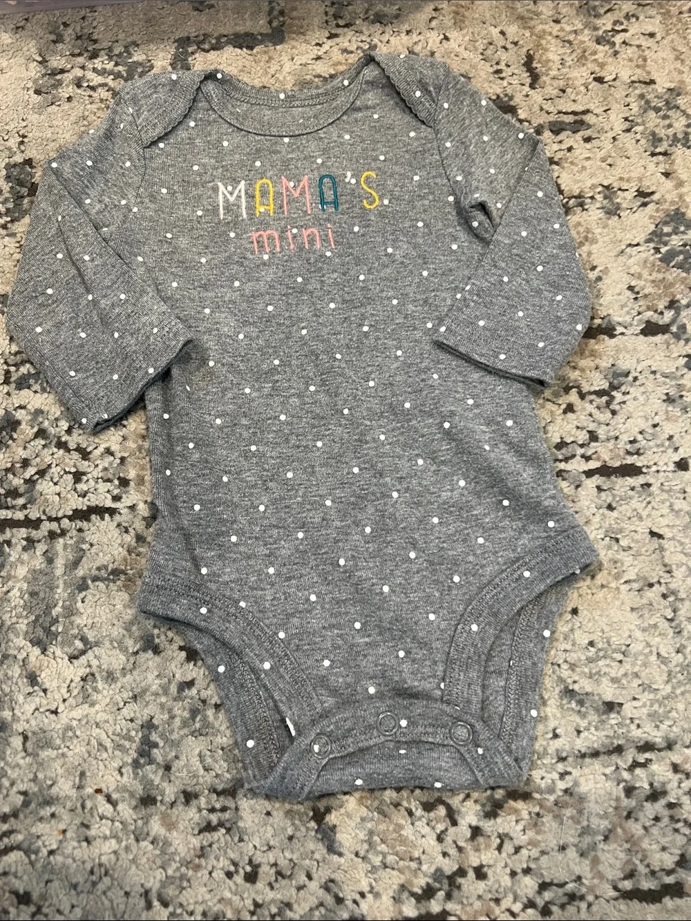 Carter's Gray Polka Dot 